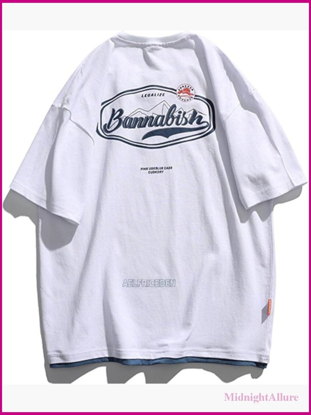 Oversized Graphic Tee Cotton Crew Neck Streetwear Casual Shirt